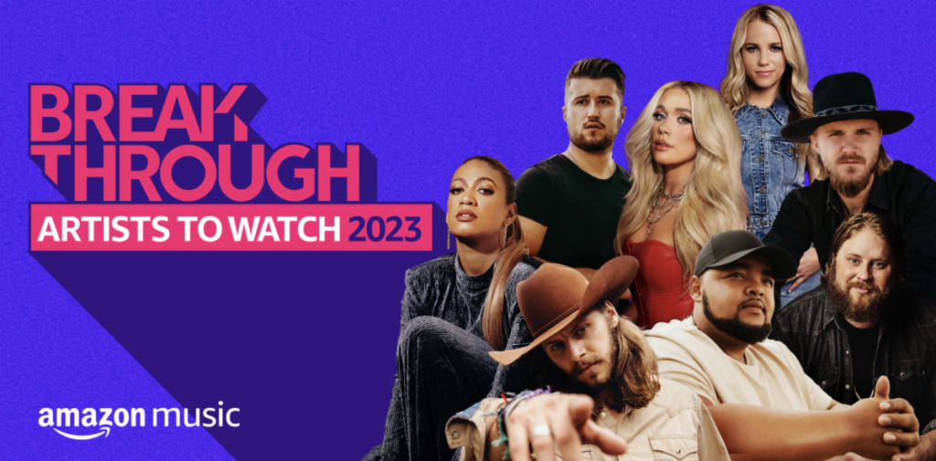 Amazon Music Reveals 2023 “Breakthrough Artists to Watch Country Class” 
