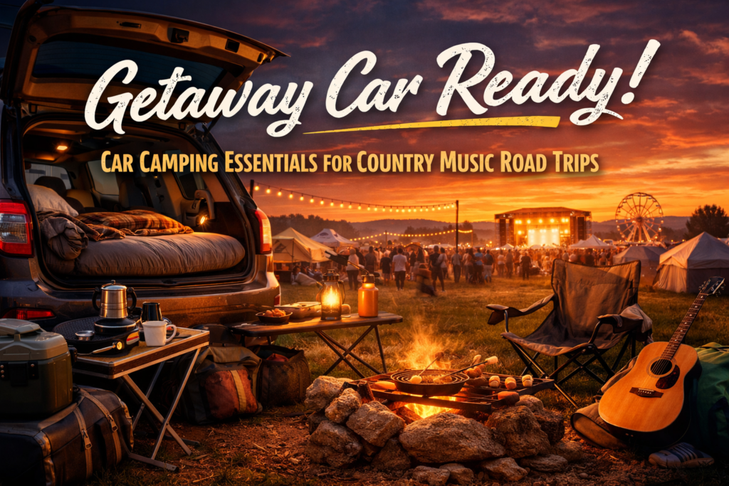 Getaway Car Ready: Car Camping Essentials for Country Music Road Trips